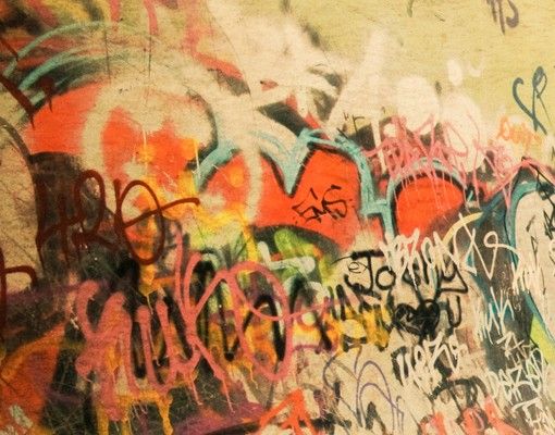 Wandbriefkasten - Graffiti Skatepark - Briefkasten Beige