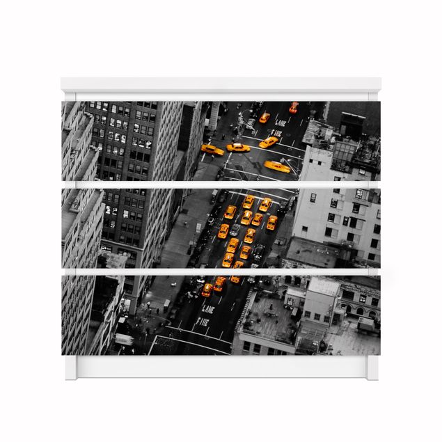 Wanddeko Esszimmer Taxilichter Manhattan