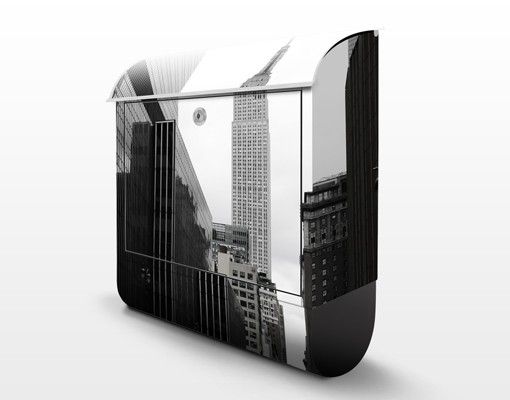 Briefkasten schwarz-weiß Empire State Building