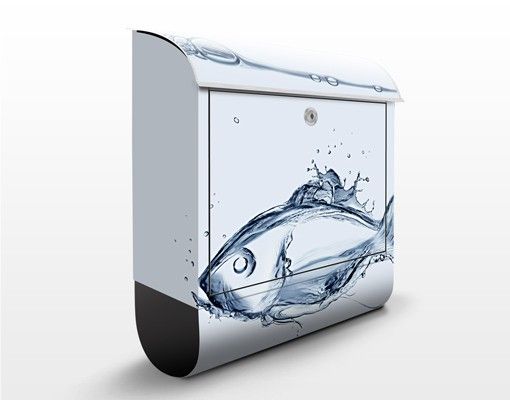Wanddeko Büro Liquid Silver Fish