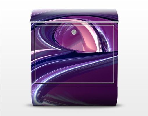 Briefkasten modern Circles in Purple
