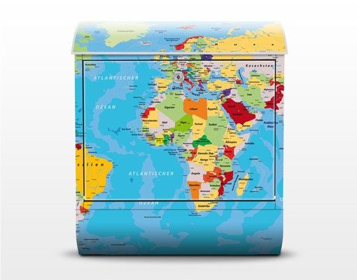 Briefkasten bunt The World's Countries