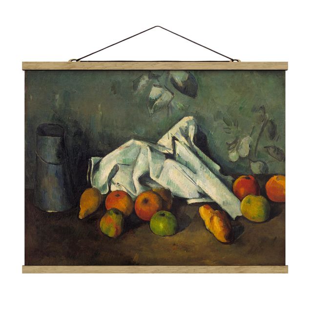 Wanddeko Esszimmer Paul Cézanne - Milchkanne und Äpfel
