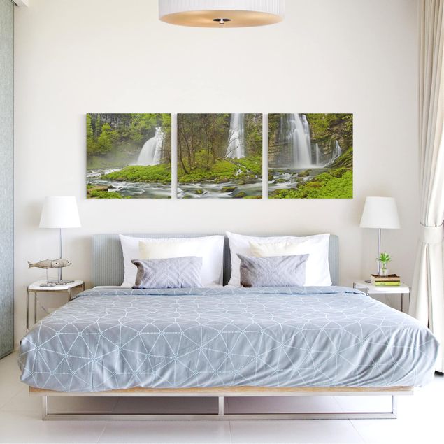 Wanddeko Schlafzimmer Wasserfälle Cascade de Flumen