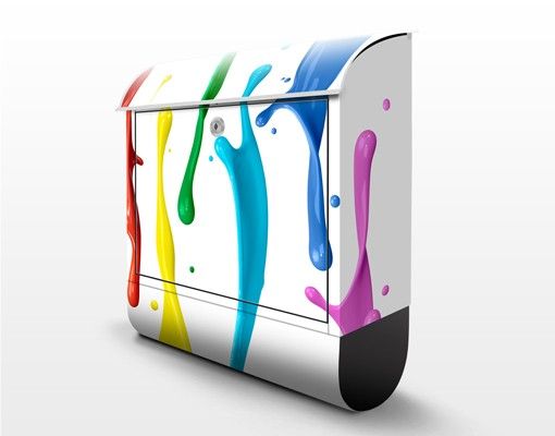 Briefkasten Design Farbspritzer