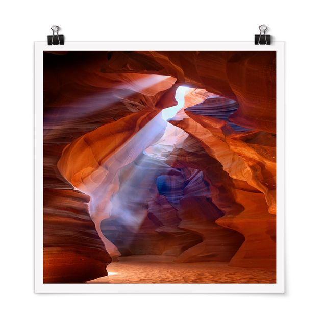 Wanddeko Wohnzimmer Lichtspiel im Antelope Canyon