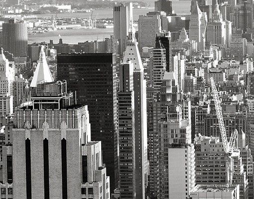Briefkasten schwarz Manhattan Skyline