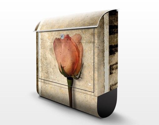 Briefkasten mit Blumen Inner Rose