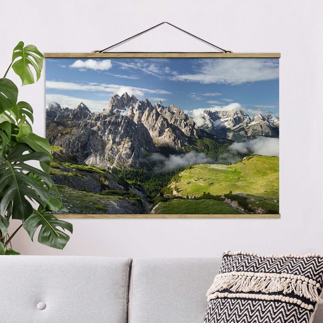 Wanddeko Wohnzimmer Italienische Alpen