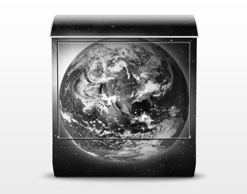 Wanddeko schwarz-weiß Weltall II
