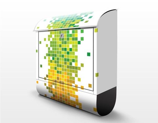 Briefkasten Design Pixel-Regenbogen