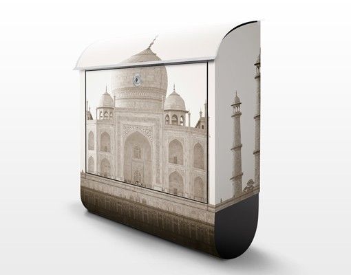 Postkasten beige Taj Mahal