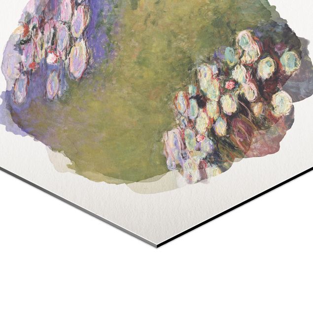 Deko Pflanzen Wasserfarben - Claude Monet - Seerosen