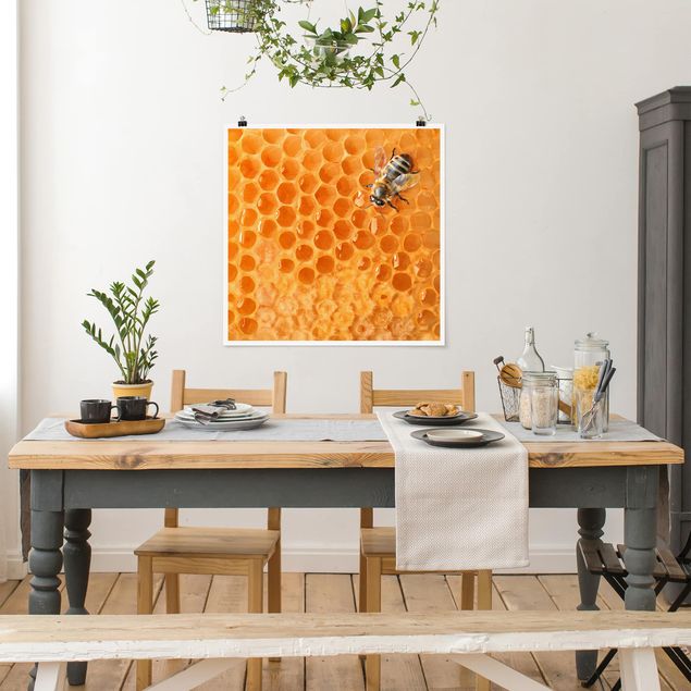 Wanddeko Küche Honey Bee