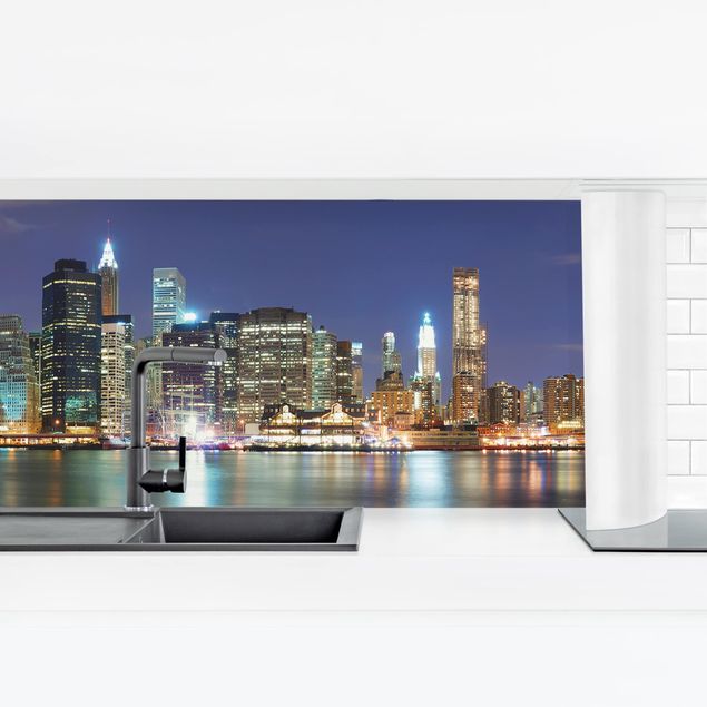 Küchenrückwand Folie selbstklebend Skyline Manhattan in New York City