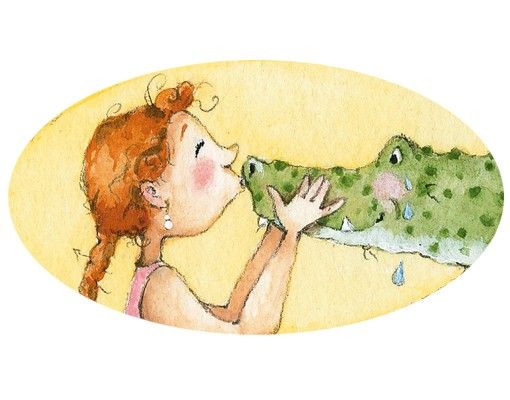 Wanddeko Babyzimmer Zauberpony Geschichten - Gloriflora und das Krokodil Gustav