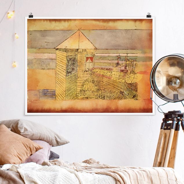 Wanddeko Schlafzimmer Paul Klee - Wunderbare Landung