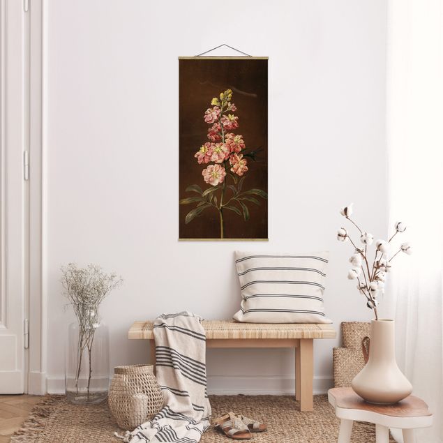 Wanddeko Wohnzimmer Barbara Regina Dietzsch - Eine rosa Garten-Levkkoje