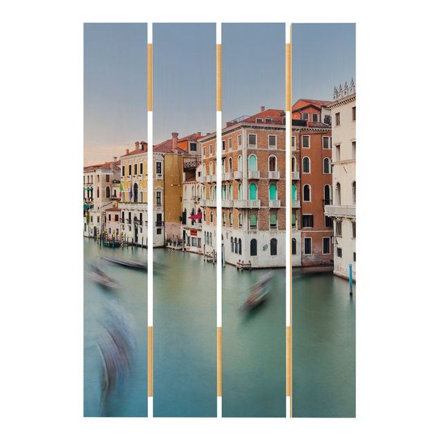 Wanddeko Esszimmer Canale Grande Blick von der Rialtobrücke Venedig
