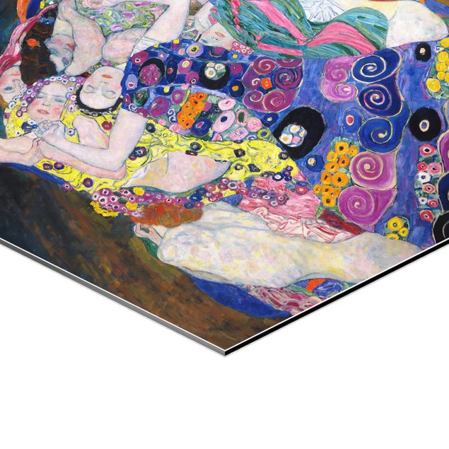 Wanddeko über Sofa Gustav Klimt - Die Jungfrau