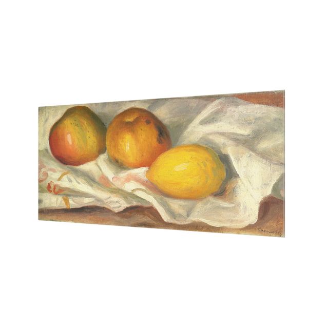 Deko Obst Auguste Renoir - Äpfel und Zitrone