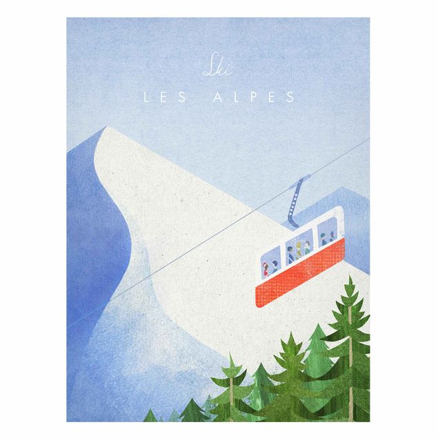 Wanddeko Flur Reiseposter - Les Alpes