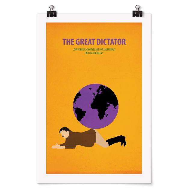 Wanddeko Esszimmer Filmposter The great dictator