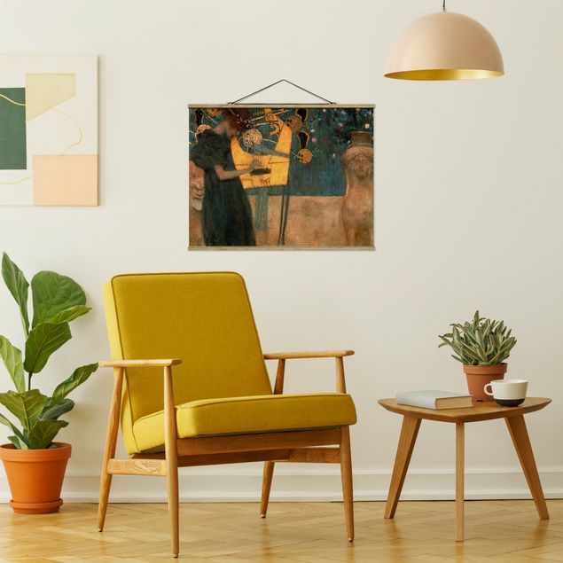 Wanddeko Wohnzimmer Gustav Klimt - Die Musik