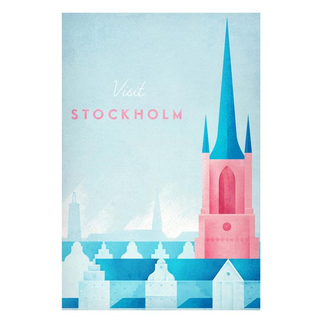 Wanddeko Architektur Reiseposter - Stockholm