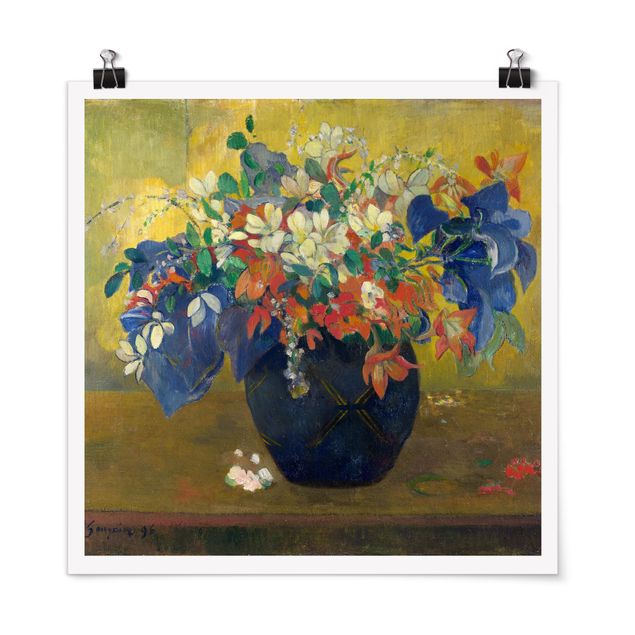 Bilder Impressionismus Paul Gauguin - Vase mit Blumen