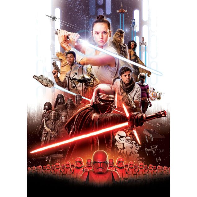 Wanddeko Büro STAR WARS EP9 Movie Poster Rey