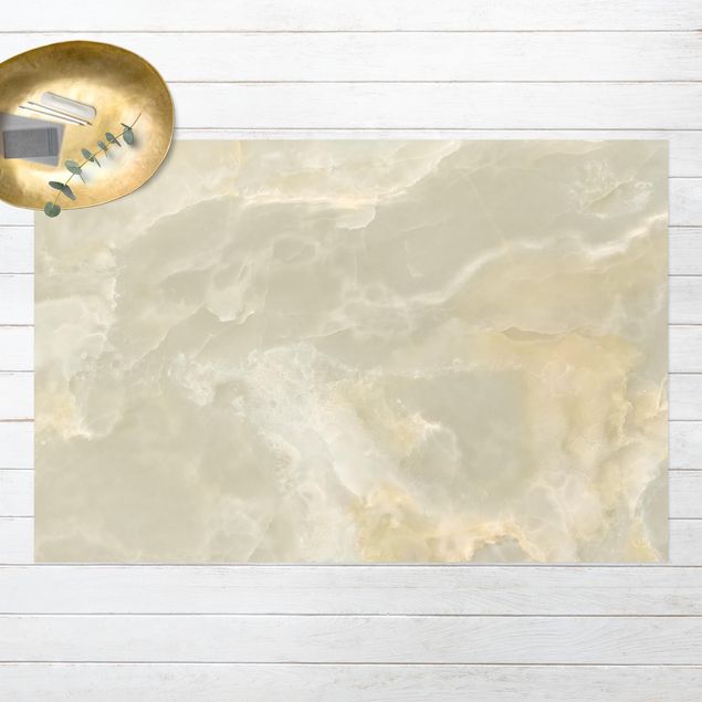 Wanddeko beige Onyx Marmor Creme