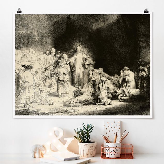 Barock Bilder Rembrandt van Rijn - Christus heilt die Kranken