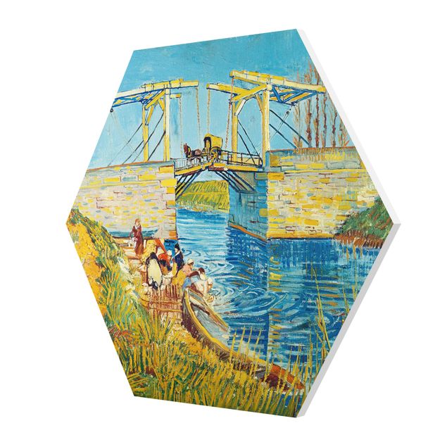 Post Impressionismus Bilder Vincent van Gogh - Zugbrücke in Arles