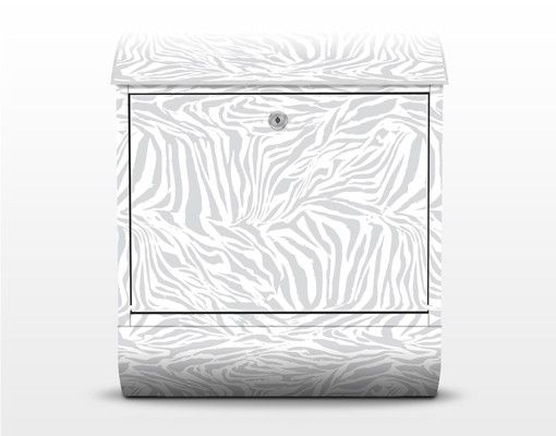 Wohndeko Muster Zebra Design hellgrau Streifenmuster