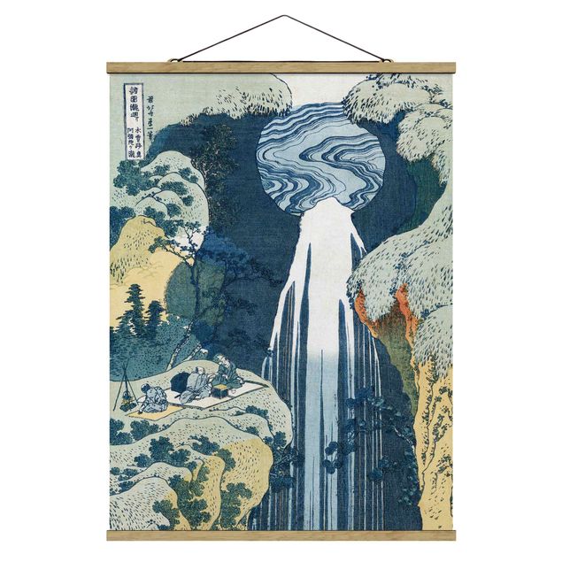 Wanddeko Flur Katsushika Hokusai - Der Wasserfall von Amida