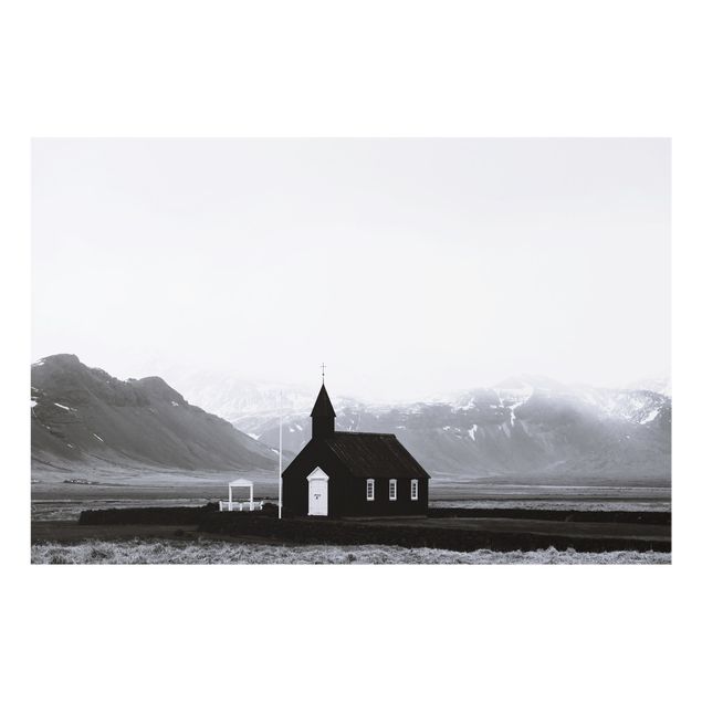 Wanddeko Fotografie Die schwarze Kirche