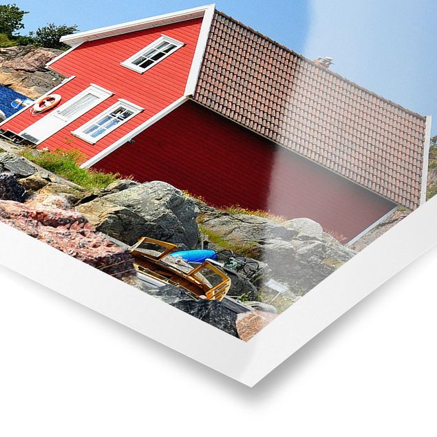 Wanddeko Treppenhaus Urlaub in Norwegen