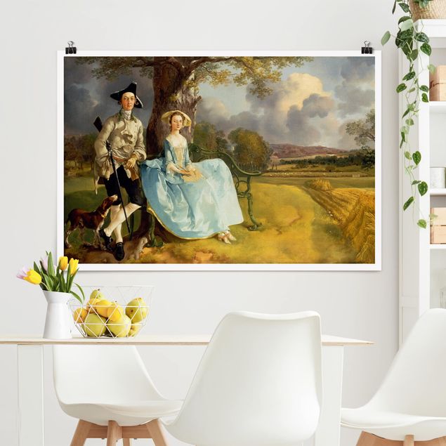 Wanddeko Schlafzimmer Thomas Gainsborough - Das Ehepaar Andrews