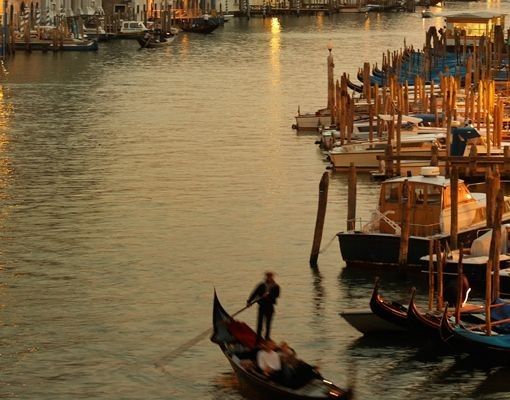 Wanddeko Gäste WC Großer Kanal von Venedig