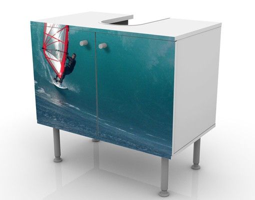 Waschbeckenunterschrank - The Surfer - Badschrank Blau