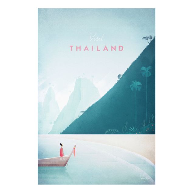Wanddeko Schlafzimmer Reiseposter - Thailand
