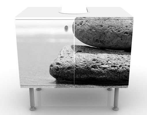 Waschbeckenunterschrank mit Motiv Sand Stones No.2