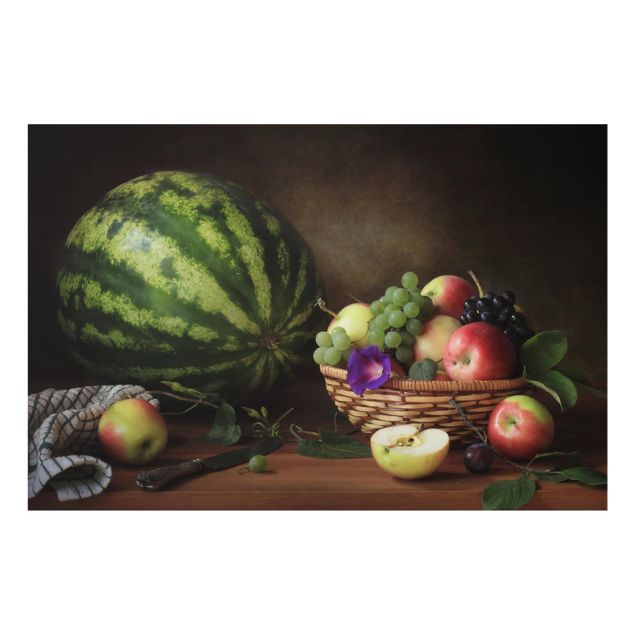 Wohndeko Obst Stillleben mit Melone