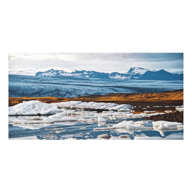 Wohndeko Fotografie Gletscherlagune