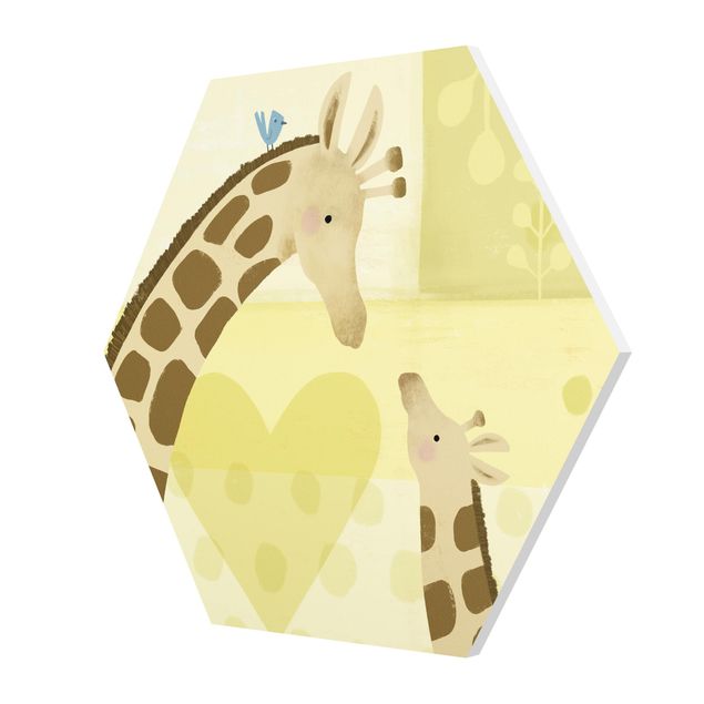 Wanddeko Mädchenzimmer Mama und ich - Giraffen
