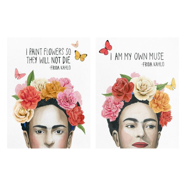 Wanddeko Esszimmer Fridas Gedanken Set I