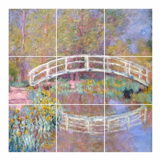 Wanddeko Kunst Claude Monet - Brücke Monets Garten