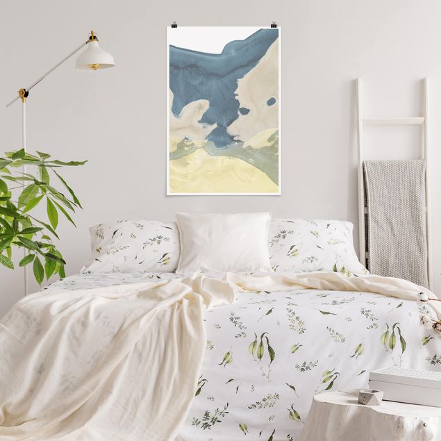 Wanddeko Schlafzimmer Ozean und Wüste II