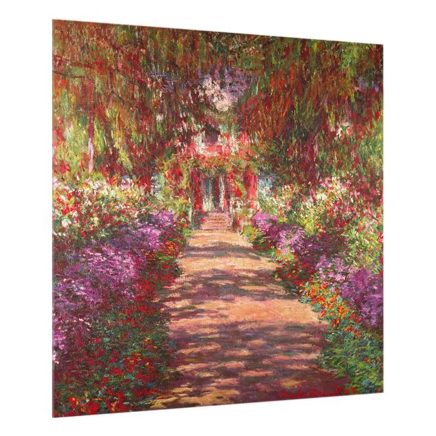 Impressionismus Bilder Claude Monet - Weg in Monets Garten in Giverny